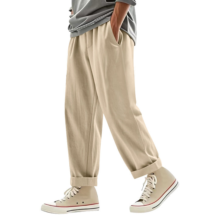 Herren lässige Relaxed-Fit Freizeithose mit elastischem Bund und praktischen Taschen Echoarchiv