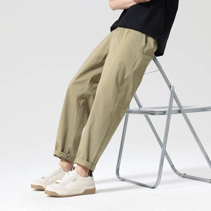 Herren Moderne Relaxed‑Fit Freizeit‑Chino mit leichtem Stretch und umgeschlagenem Saum Echo Archiv