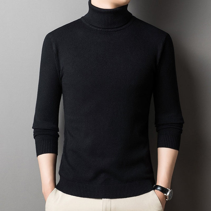 Herren figurbetonter Pullover mit Rollkragen Echoarchiv