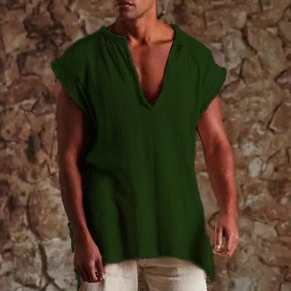 Herren lockeres Tunika-Shirt Echoarchiv
