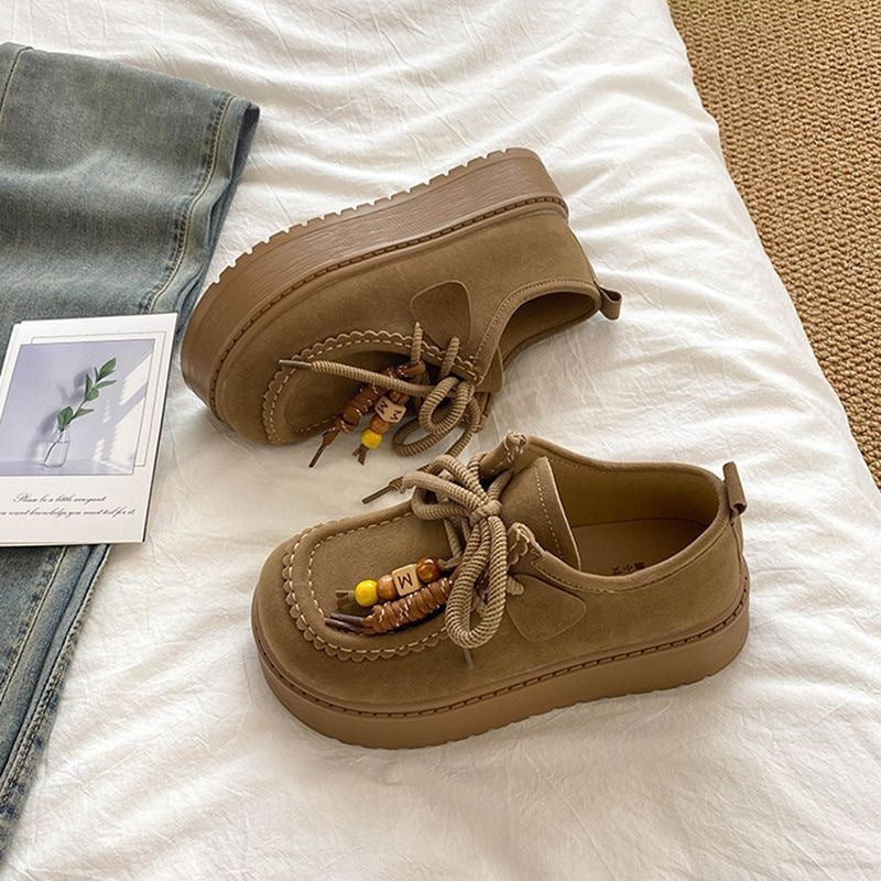 Damen Plattform Sneakers mit lässigem Wildleder-Obermaterial Echo Archiv