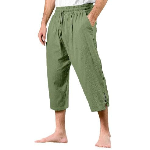 Herren Bequeme Strandhose mit seitlichen Schlitzen Echoarchiv