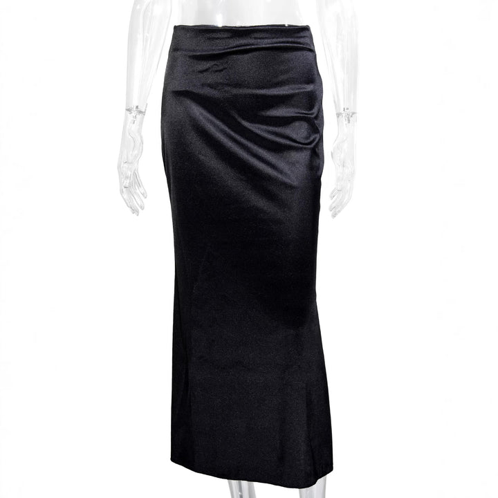 Damen Elegante und fließende Satin Maxiröcke Echo Archiv