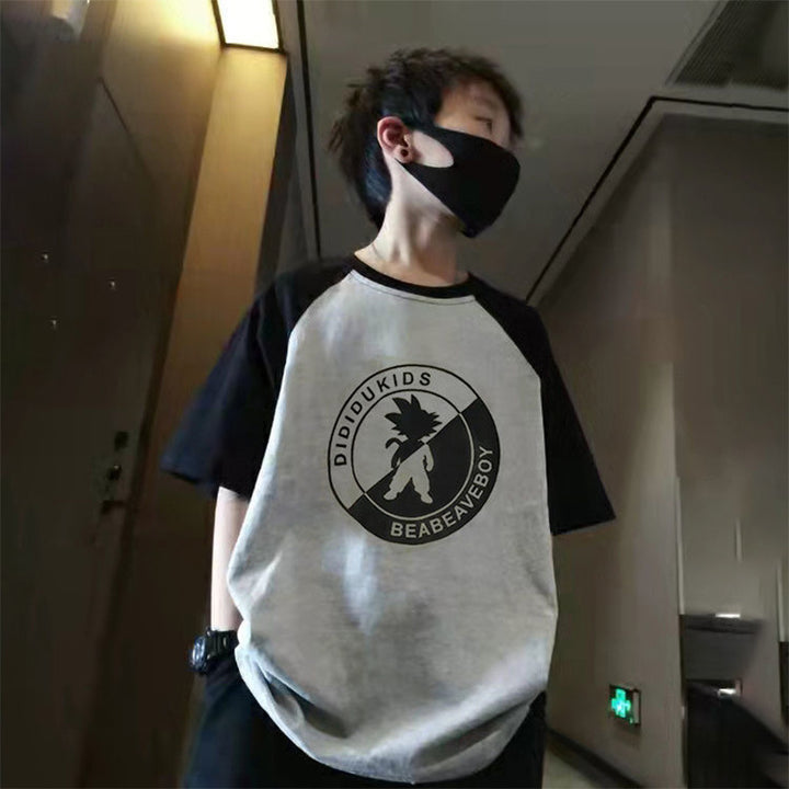 Jungen lässiges T-Shirt mit kreativem Druck Echo Archiv