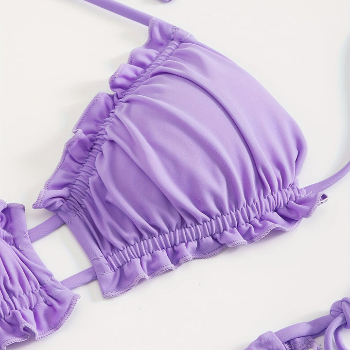 Damen Rüschen-Bikini mit verstellbaren Trägern Echo Archiv