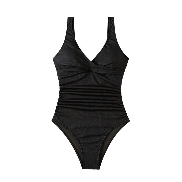 Damen Eleganter Einteiler Badeanzug mit raffiniertem Rüschendesign Echo Archiv