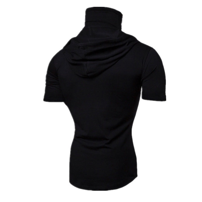 Herren Sportswear T-Shirt mit integriertem Mundschutz und bequemem Schnitt Echoarchiv