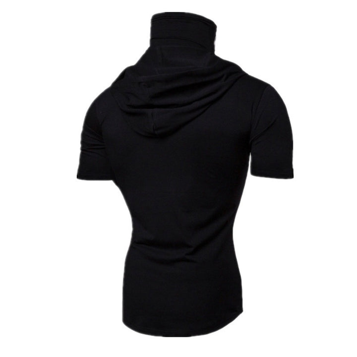 Herren Sportswear T-Shirt mit integriertem Mundschutz und bequemem Schnitt Echoarchiv