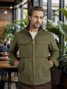 Herren modische Utility-Jacke mit praktischen Taschen und modernem Schnitt Echoarchiv