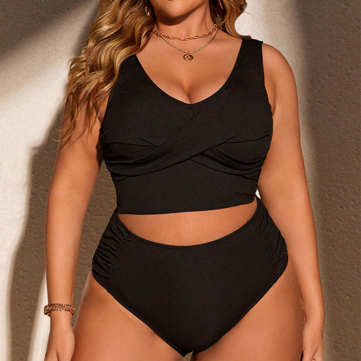 Damen Bikiniset mit elegantem Wickeldesign und hohem Taillenschnitt Echo Archiv