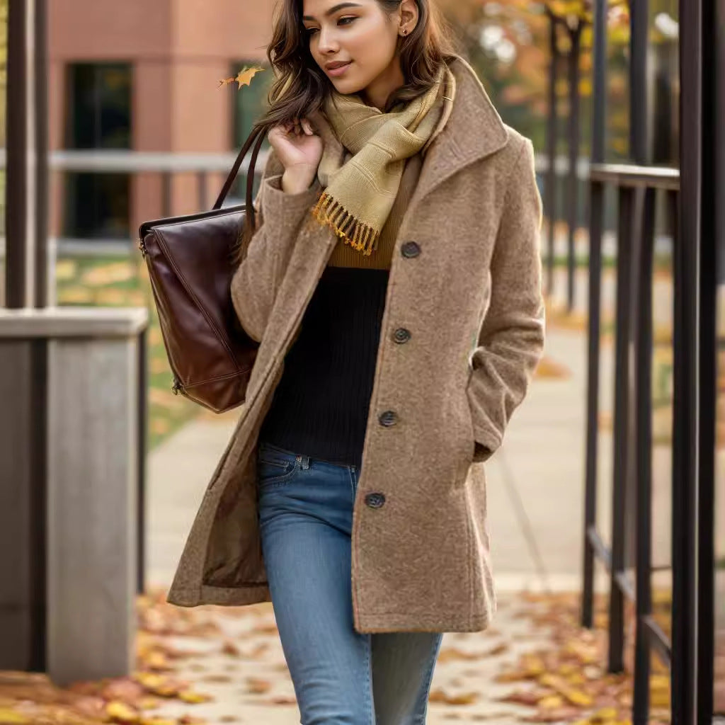 Damen trendiger Oversized-Mantel Echoarchiv