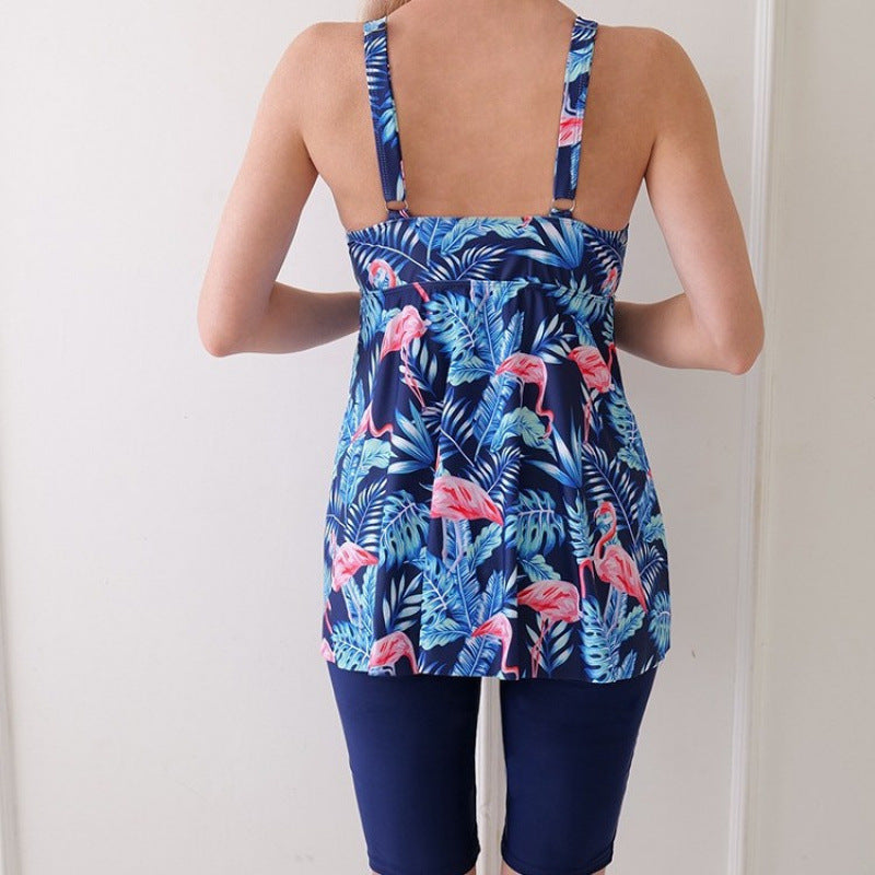 Damen Tankini-Set mit floralem Design und figurumspielender Passform Echo Archiv