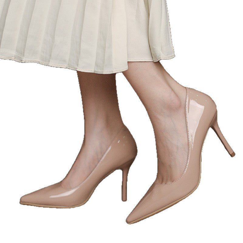 Damen Elegante Lackpumps mit spitz zulaufendem Stiletto-Absatz und gepolsterter Innensohle – Lioré