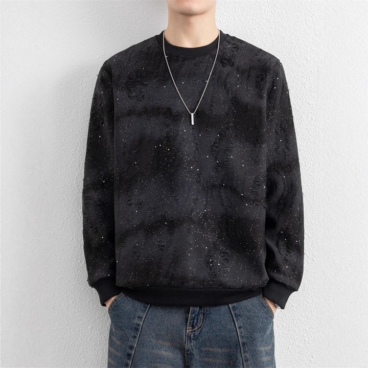 Herren Urbaner Sweatshirt mit funkelndem Design Echoarchiv