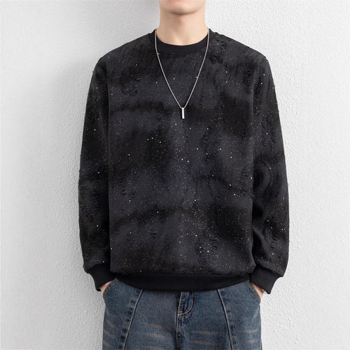 Herren Urbaner Sweatshirt mit funkelndem Design Echoarchiv