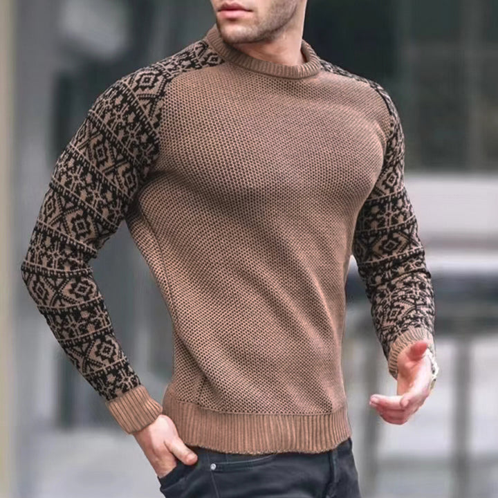 Herren modischer Strickpullover mit grafischem Muster und optimaler Passform Echoarchiv