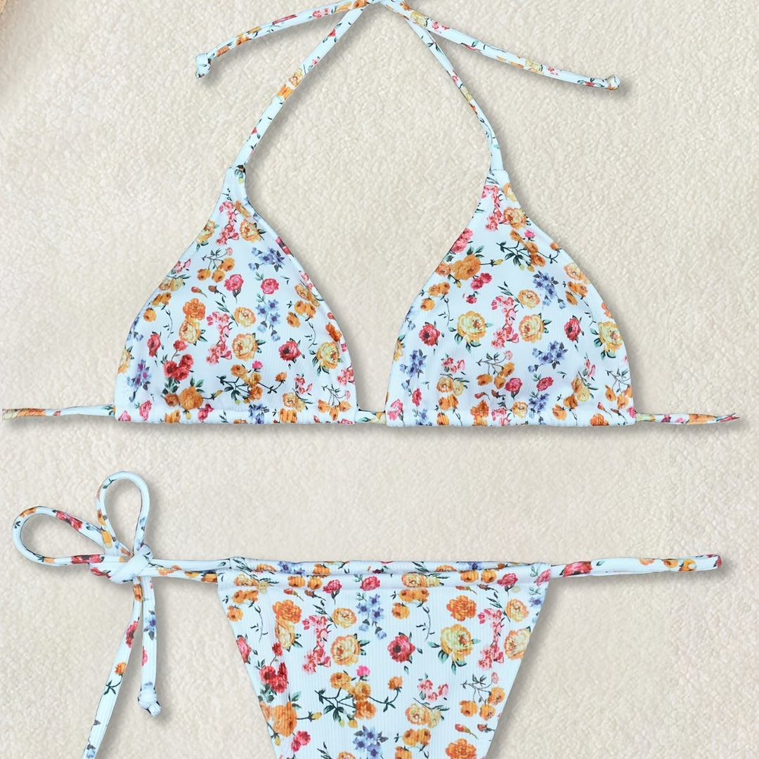 Damen Blumenmuster Bikini Echo Archiv