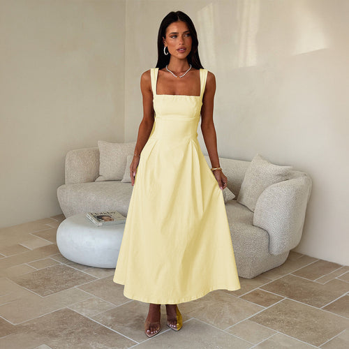 Damen Maxi-Kleid mit schulterfreiem Design und eleganten Rüschendetails Echo Archiv