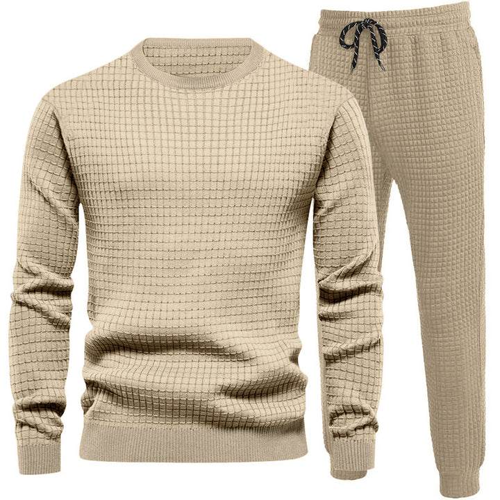 Herren Oberteil und Jogginghose Set mit strukturiertem Design Echoarchiv