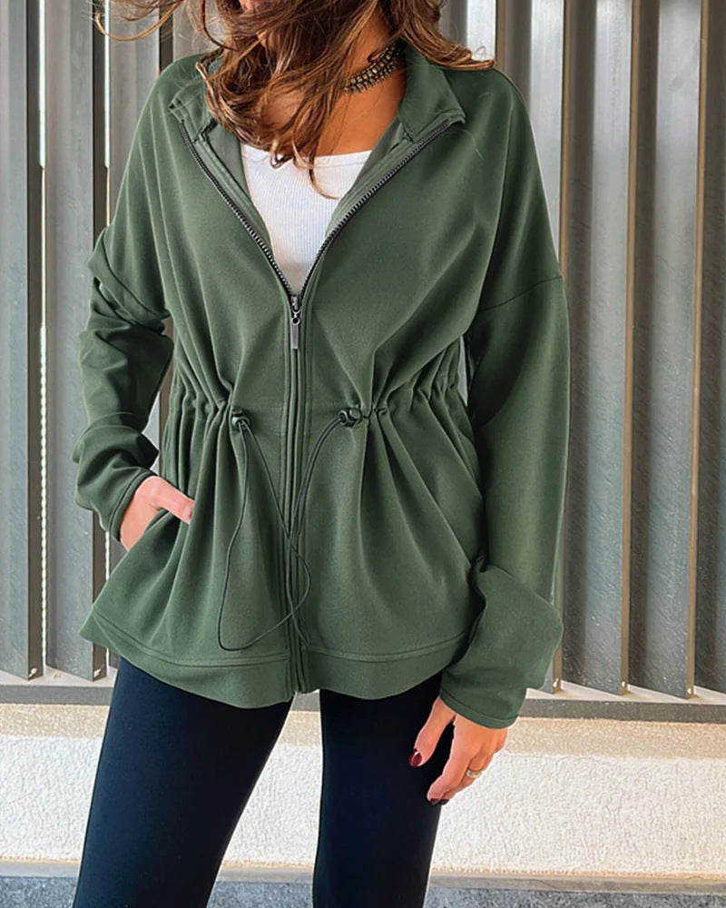 Damen Modische Sportjacke mit Taillenregulierung Echo Archiv