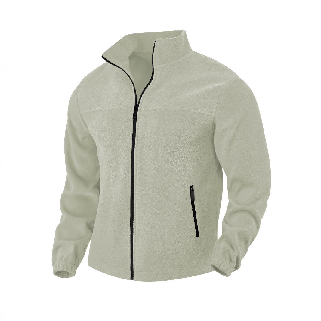 Herren Fleecejacke mit hohem Kragen Echoarchiv