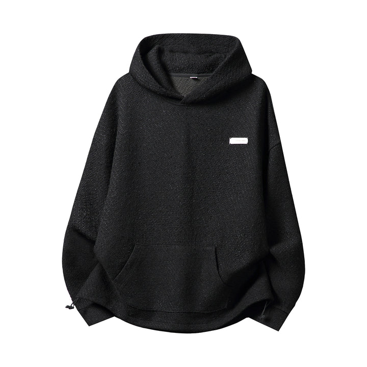 Unisex Oversize-Kapuzenpullover mit hohem Schalkragen und zweifarbiger Struktur Echo Archiv