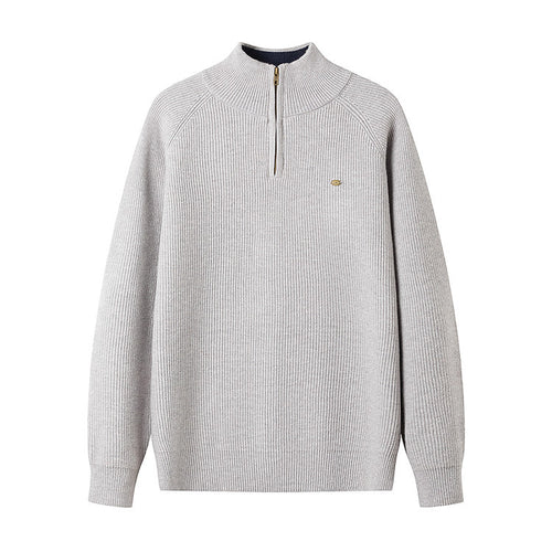 Herren Strickpullover mit halbem Reißverschluss Echoarchiv