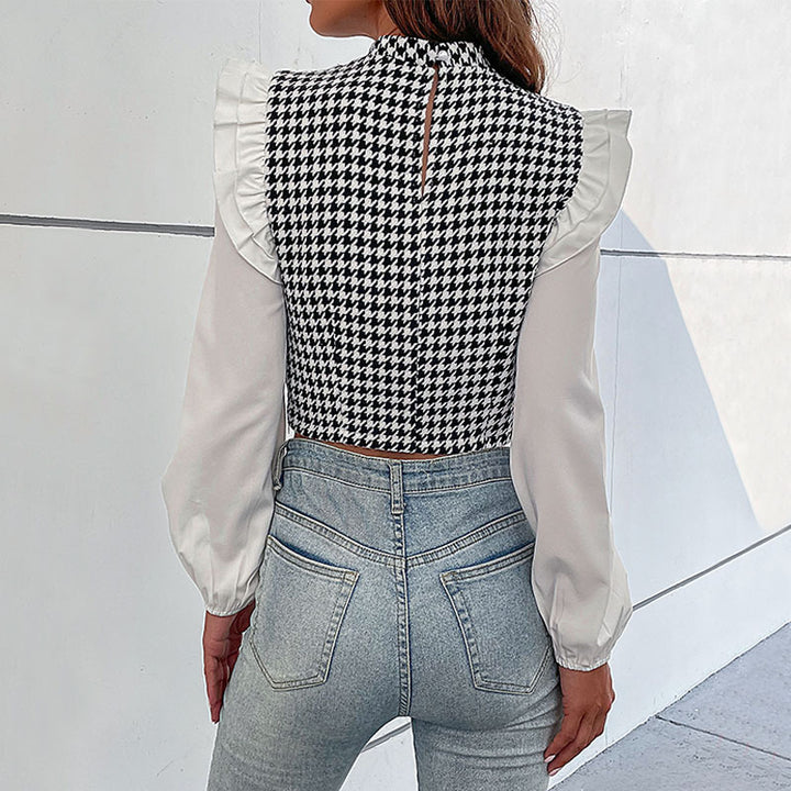 Damen Modisches Bustier-Oberteil mit Puffärmeln Echo Archiv