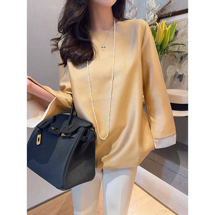 Damen Elegante Bluse aus hochwertigem Stoff mit exklusivem Schnitt Echoarchiv