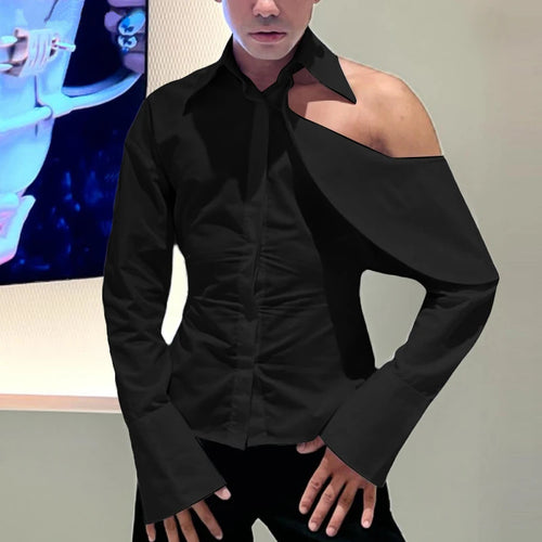 Damen Modische Bluse mit asymmetrischem Kragen und hochwertiger Verarbeitung Echoarchiv