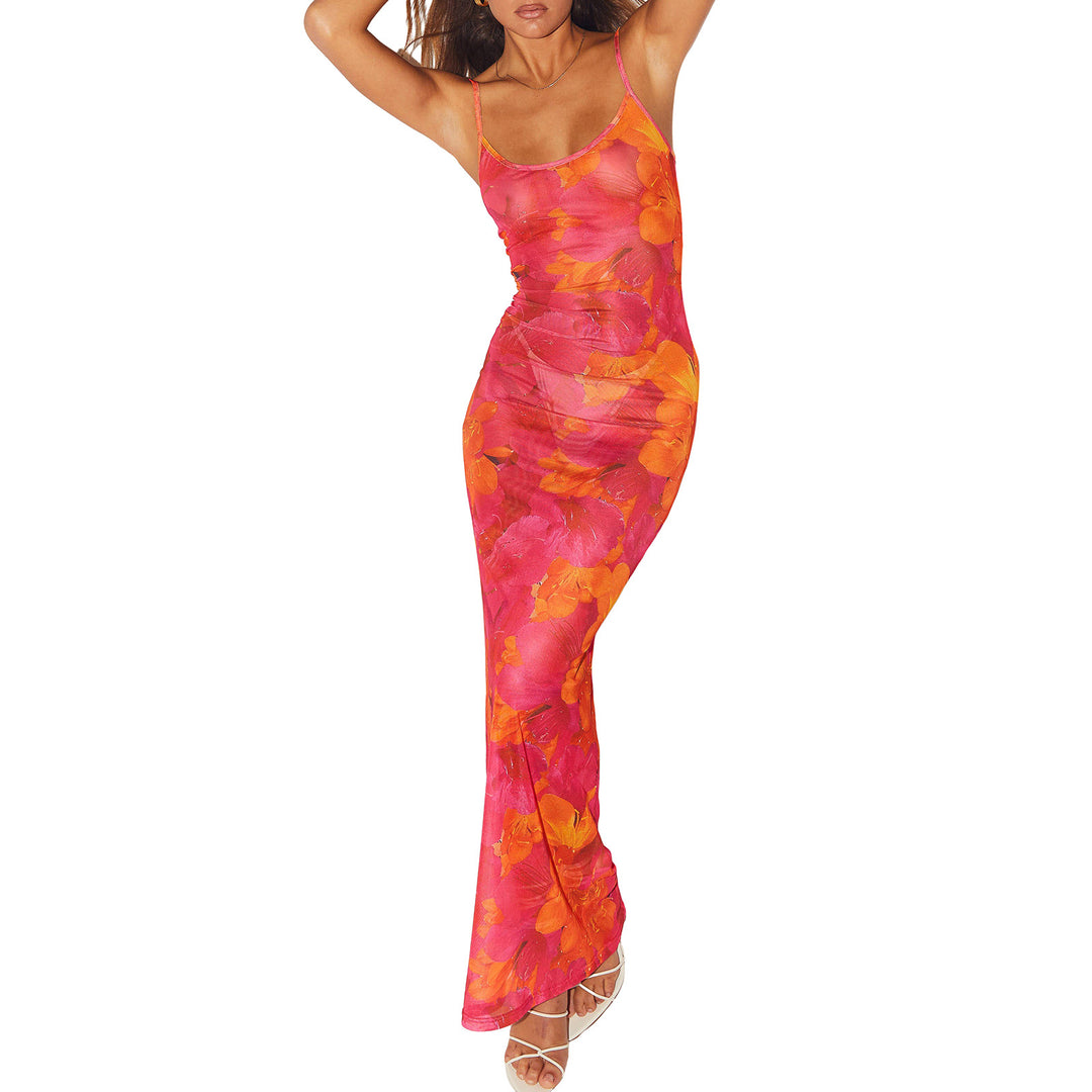 Damen Maxikleid mit floralem Muster Echo Archiv