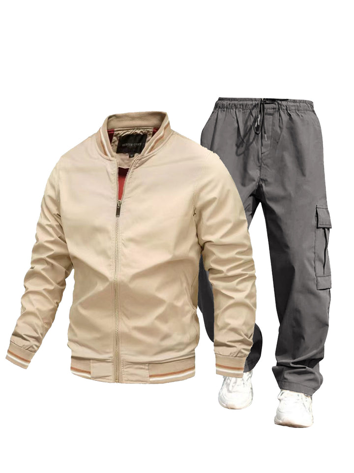 Herren Sportliche Jacke und Cargo-Hose Set Echo Archiv
