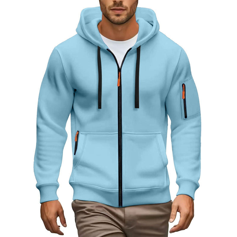 Herren Hochwertiger Zip-Hoodie Echoarchiv