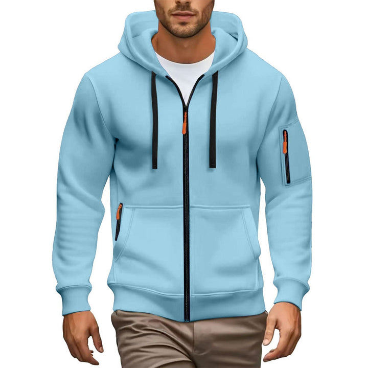 Herren Hochwertiger Zip-Hoodie Echoarchiv