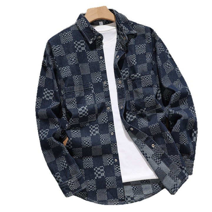 Herren Karomuster Hemdjacke Echoarchiv