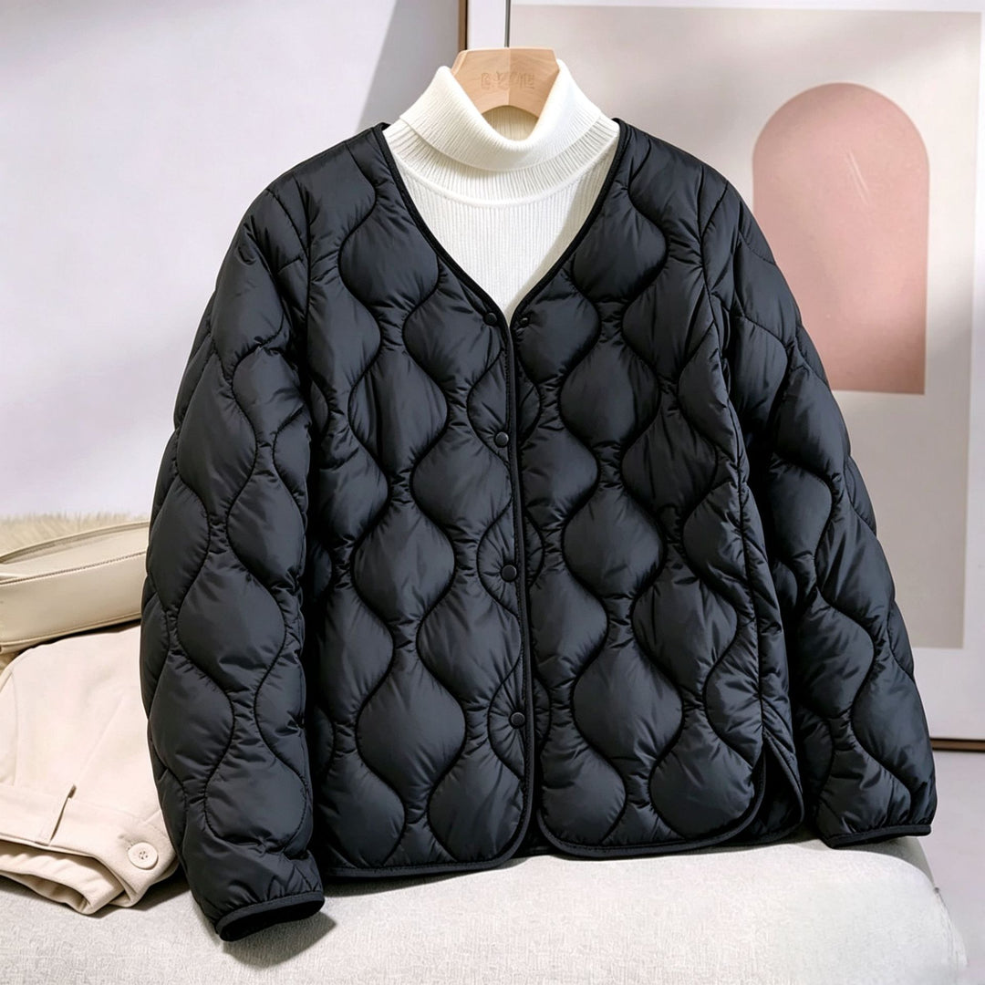 Damen Stilvolle, wattierte Freizeitjacke Echoarchiv