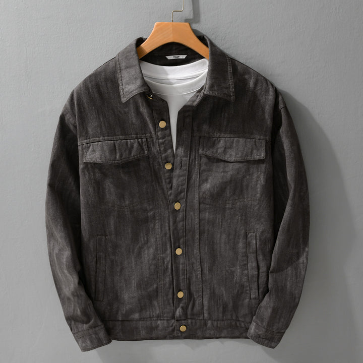 Herren Jeansjacke im Acid‑Wash Look mit Oversize‑Schnitt Echoarchiv