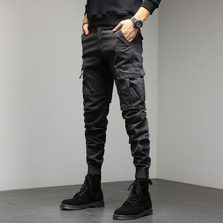 Herren Cargo-Joggerhose mit Knieabnähern elastischem Bund und Mehrfachtaschen Echo Archiv