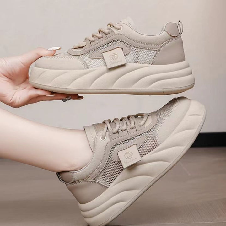 Damen Komfortable und trendige Sneakers mit atmungsaktivem Mesh und dicker Sohle Echo Archiv