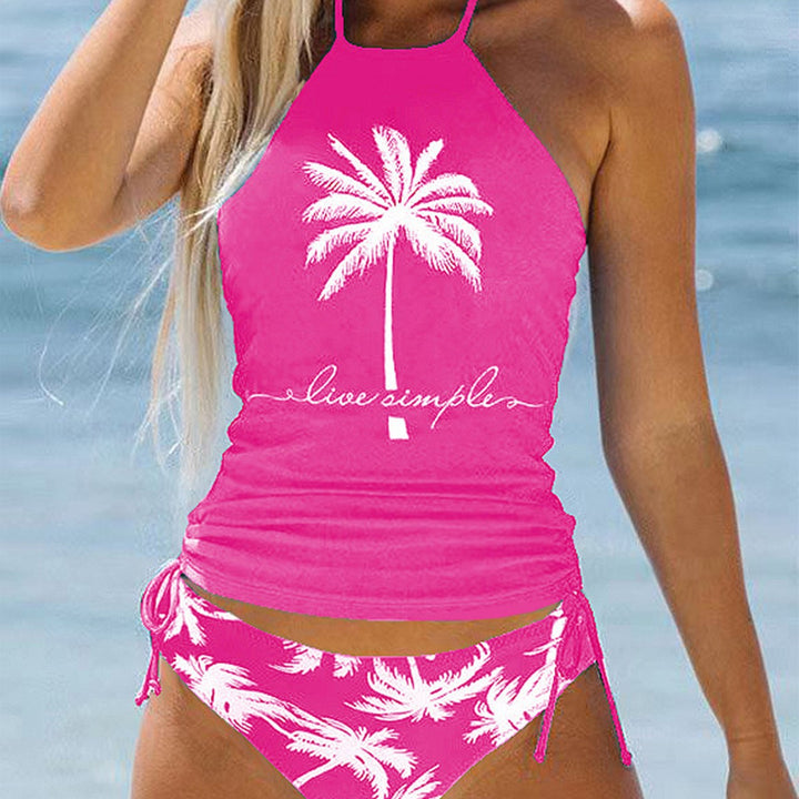 Damen trendiger Bikiniset mit Palmen-Motiv Echo Archiv