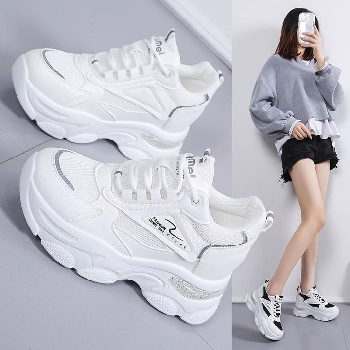 Damen Sportliche Chunky Sneakers mit atmungsaktiver Mesh-Oberfläche und gepolsterter Sohle Echo Archiv