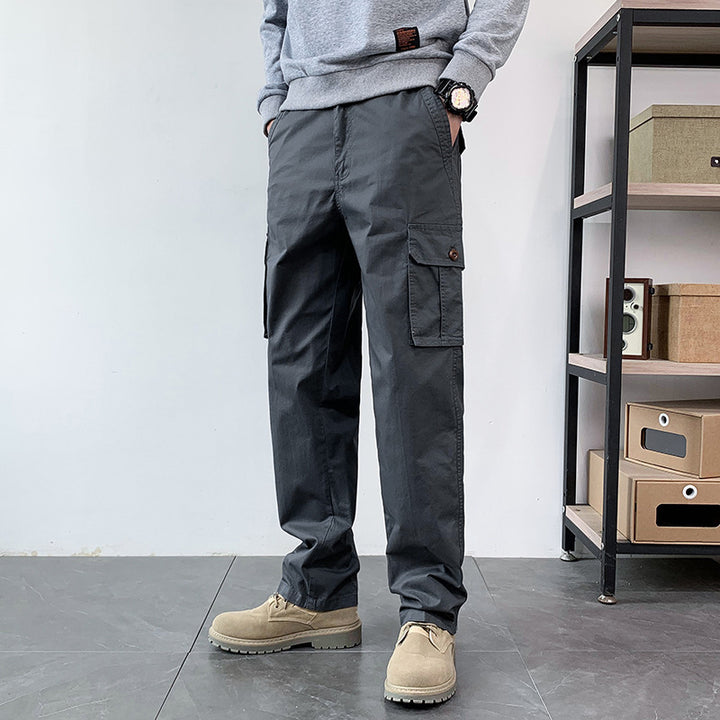 Herren Straight-Fit Cargohose mit Mehrfachtaschen und legerer Passform Echo Archiv