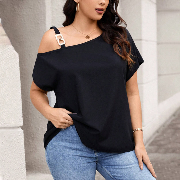 Damen asymmetrisches Oberteil mit modischem Schulterdesign Echo Archiv