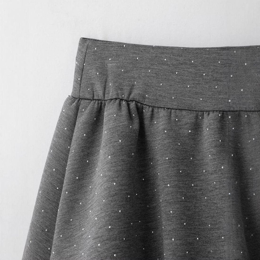 Damen Oversized Kapuzenjacke mit durchgehendem Reißverschluss, elastischem Saum und dezentem Punktmuster Echoarchiv