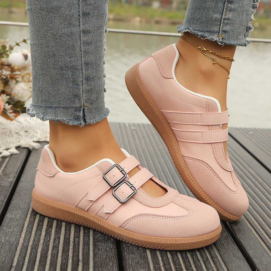 Damen Komfortable Sneakers mit doppeltem Klettverschluss Echo Archiv