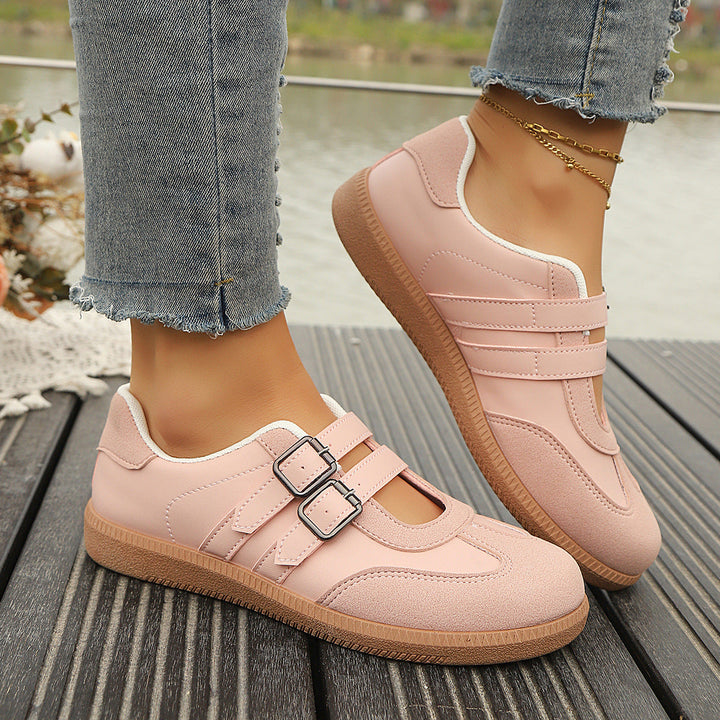 Damen Komfortable Sneakers mit doppeltem Klettverschluss Echo Archiv