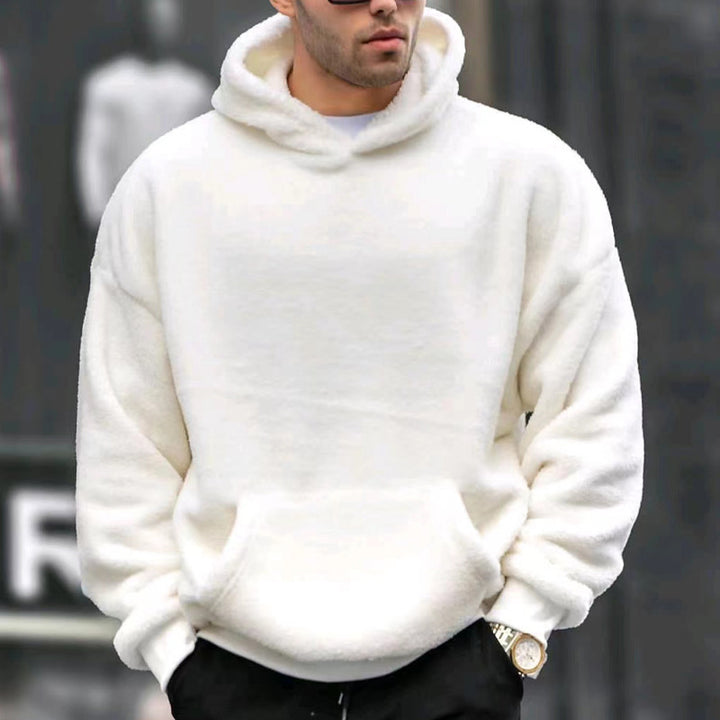 Herren Oversized Kuschelpullover mit Kapuze Echoarchiv