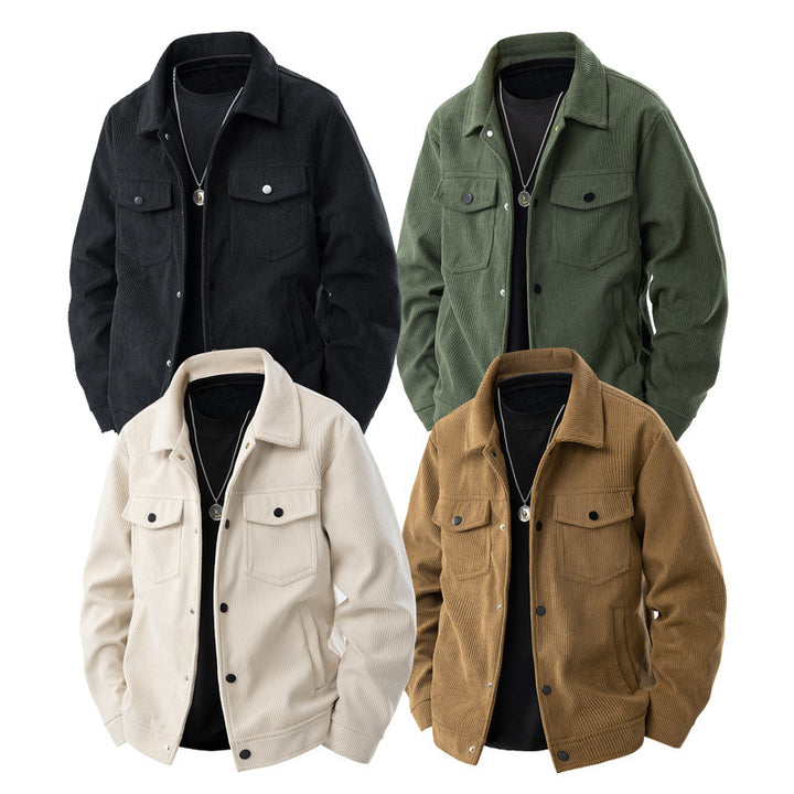 Herren Komfortable Cordjacke Echo Archiv