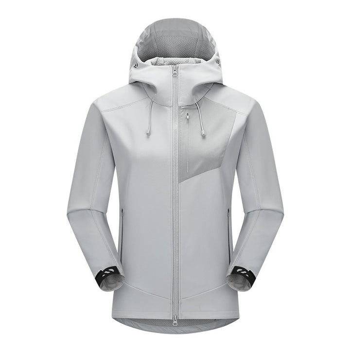 Herren Softshell-Trekkingjacke mit Kapuze atmungsaktiv winddicht dehnbar Echoarchiv