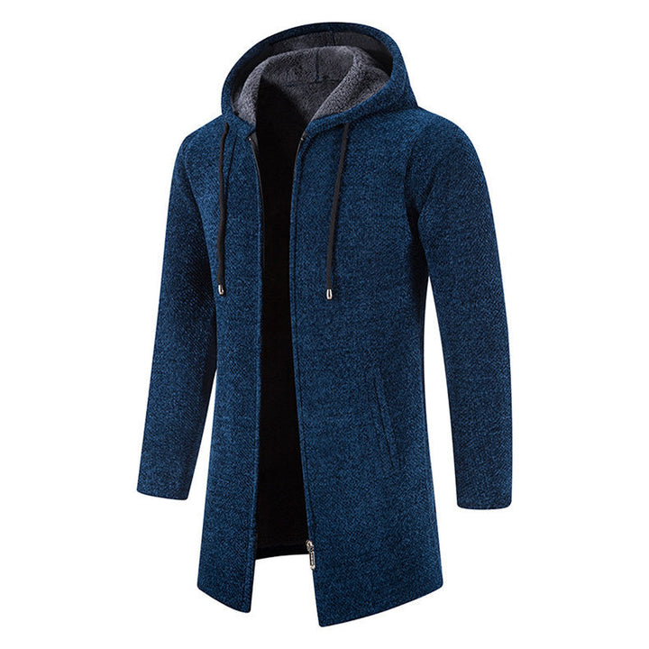 Herren modische Premium-Fleecejacke mit Kapuze und seitlichen Taschen Echoarchiv